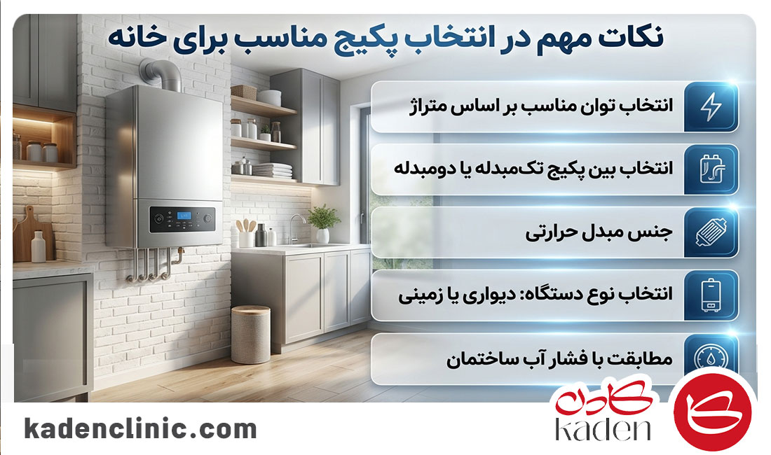 نکات مهم در انتخاب پکیج مناسب برای خانه‌