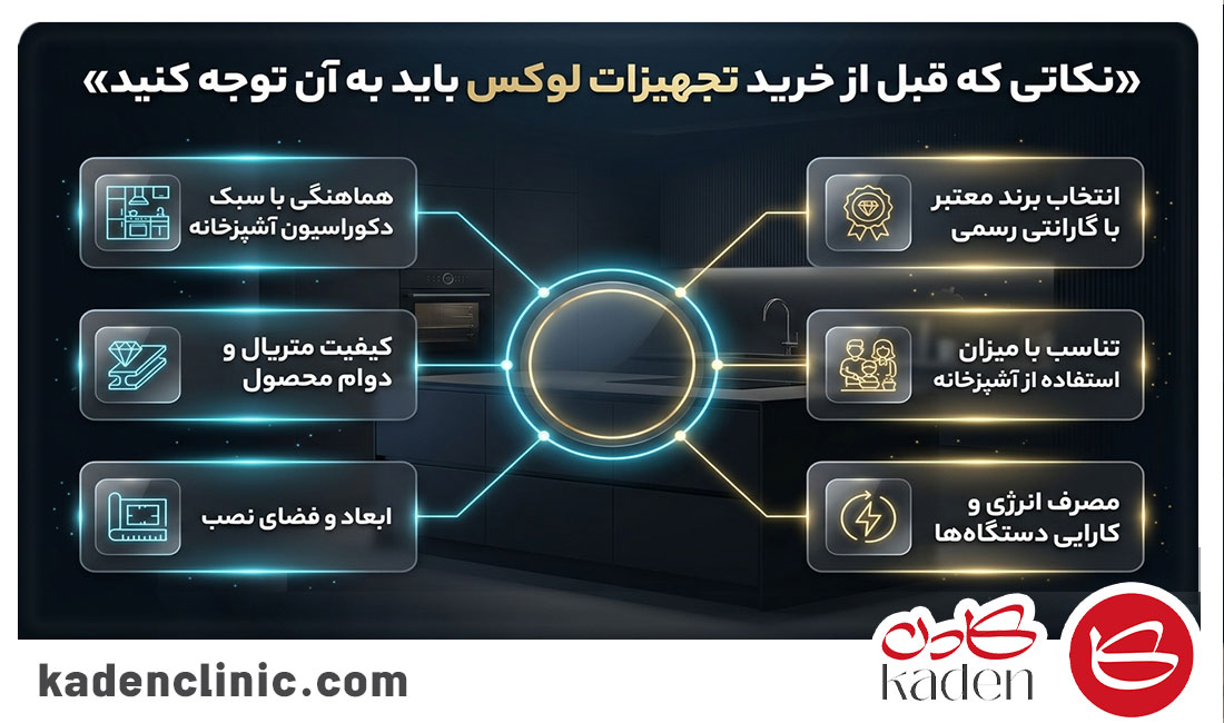 نکاتی که قبل از خرید تجهیزات لوکس باید به آن توجه کنید