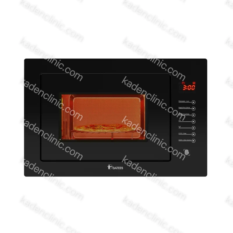 مایکروویو توکار داتیس 831 مشکی – نمای جلو با شیشه سکوریت مایکروویو توکار داتیس 831 مشکی – نمای جلو با شیشه سکوریت