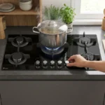 سرشعله‌های Sabaf و ترموکوپل اجاق گاز داتیس DG 582 Ultra سفید